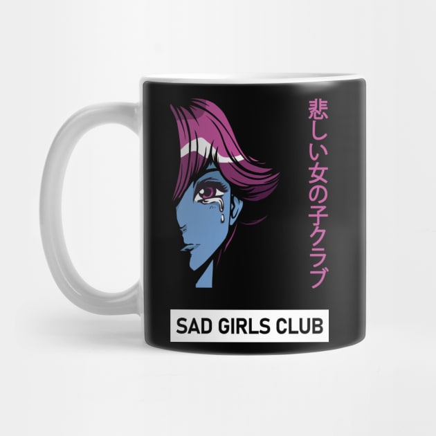 Sad Girls Club - Nu Goth Sad Girl Aesthetic Japan by wbdesignz